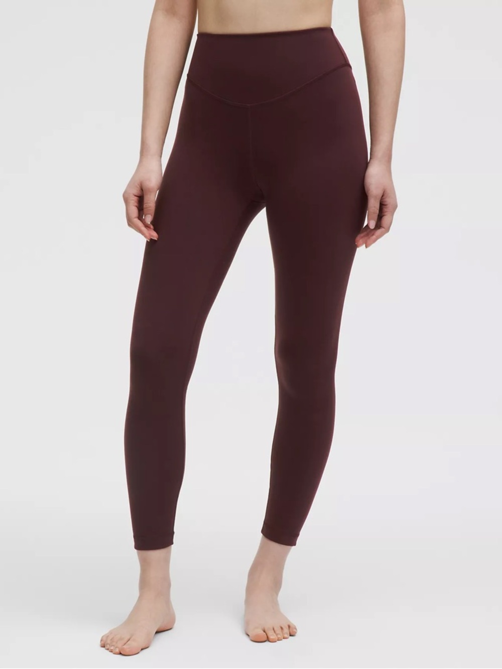 Lululemon wunder under Burgundy Leggings